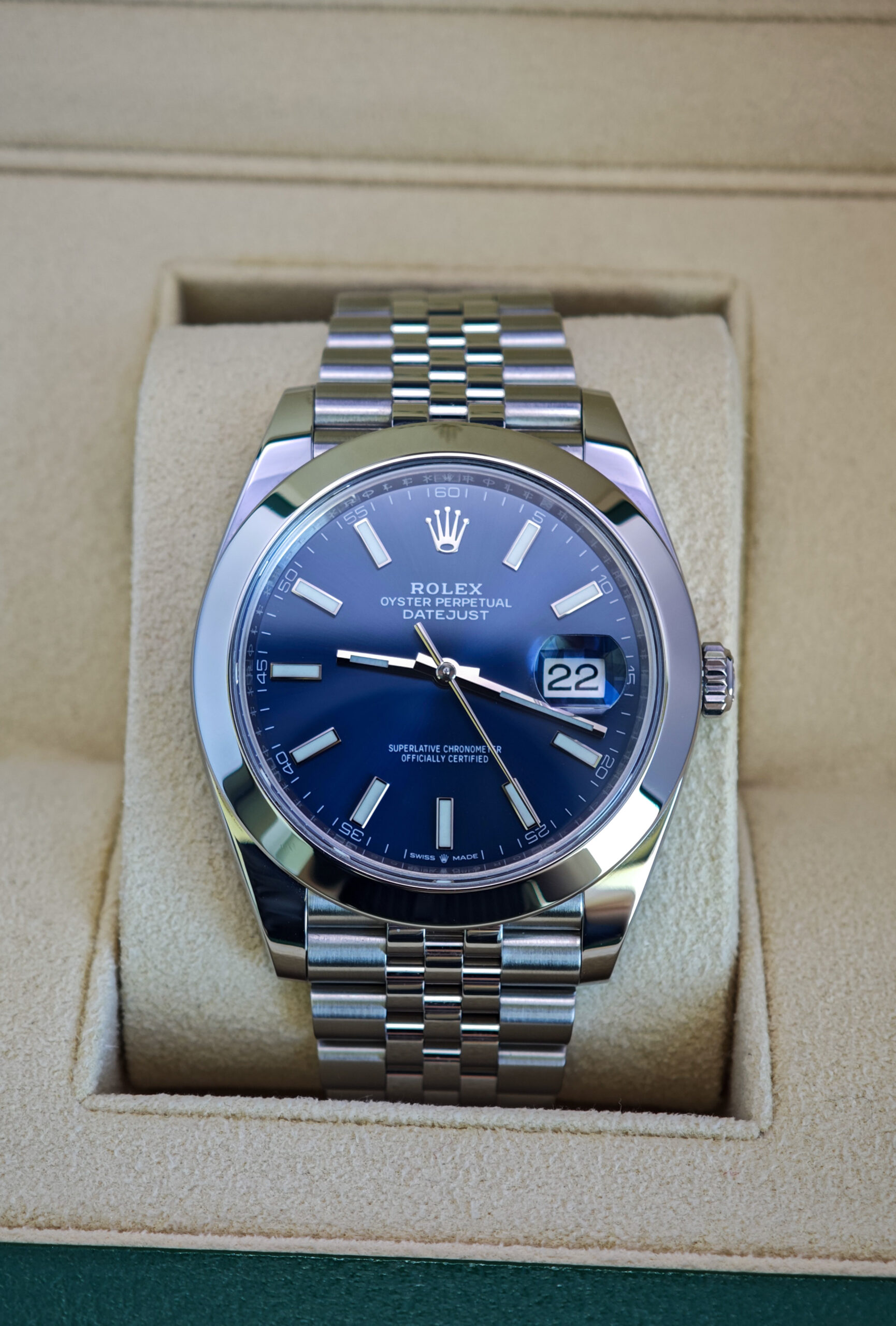 Rolex Datejust Jubilee Bracelet Blue Dial - Image 2