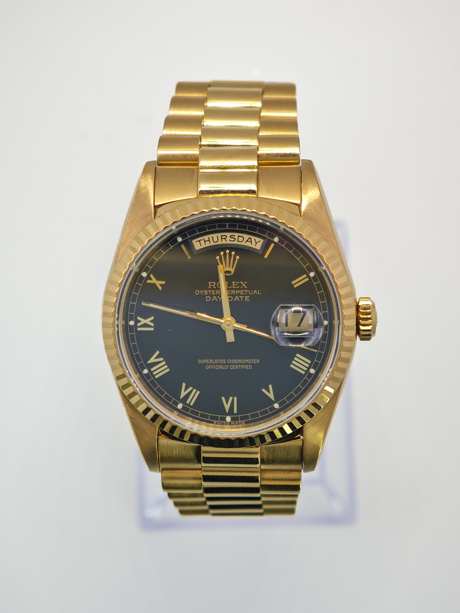 Rolex Day Date Black Dial