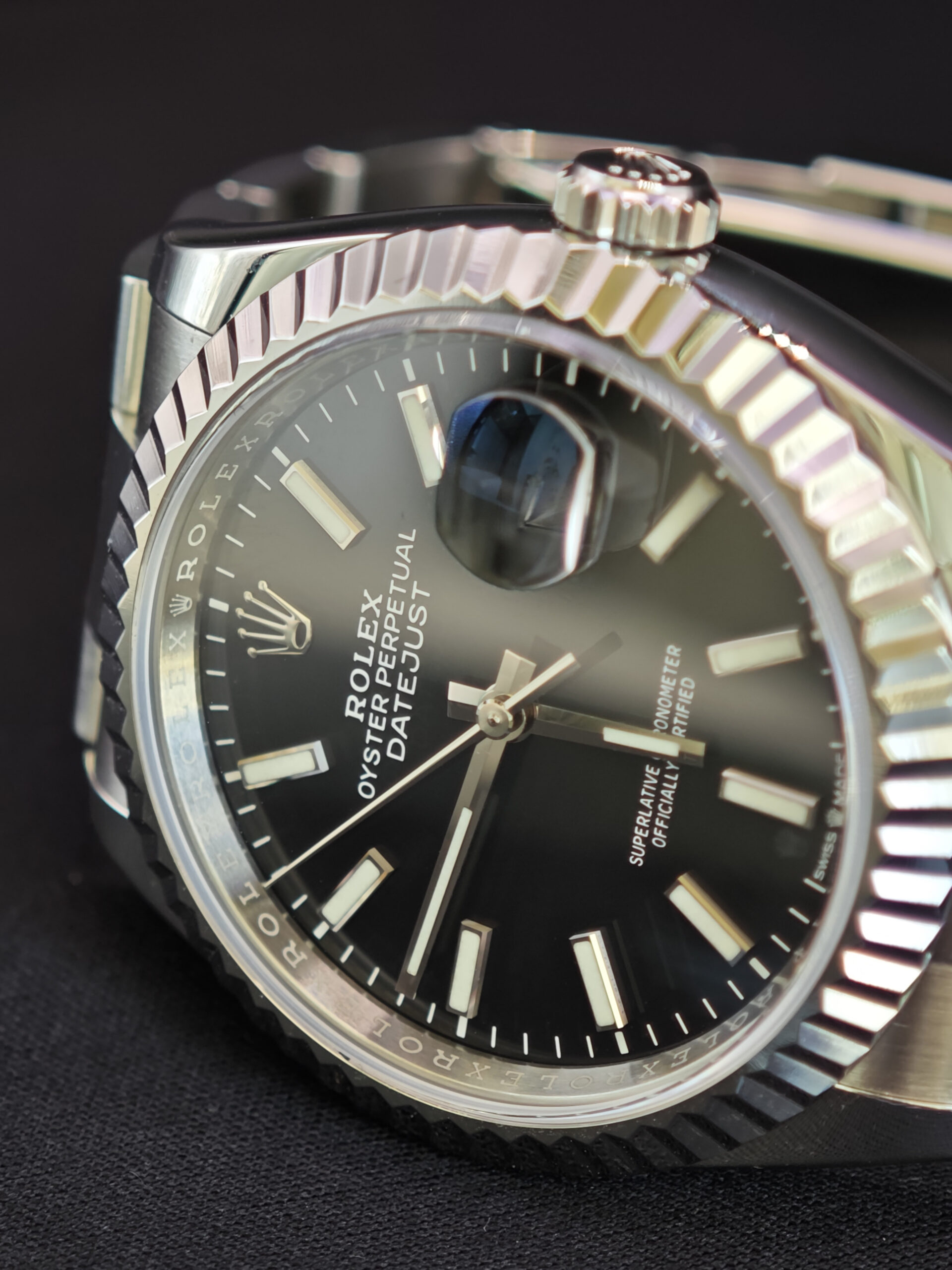 Rolex Datejust Oyster Perpatual (Fluted Bezel aftermarket included) - Image 2
