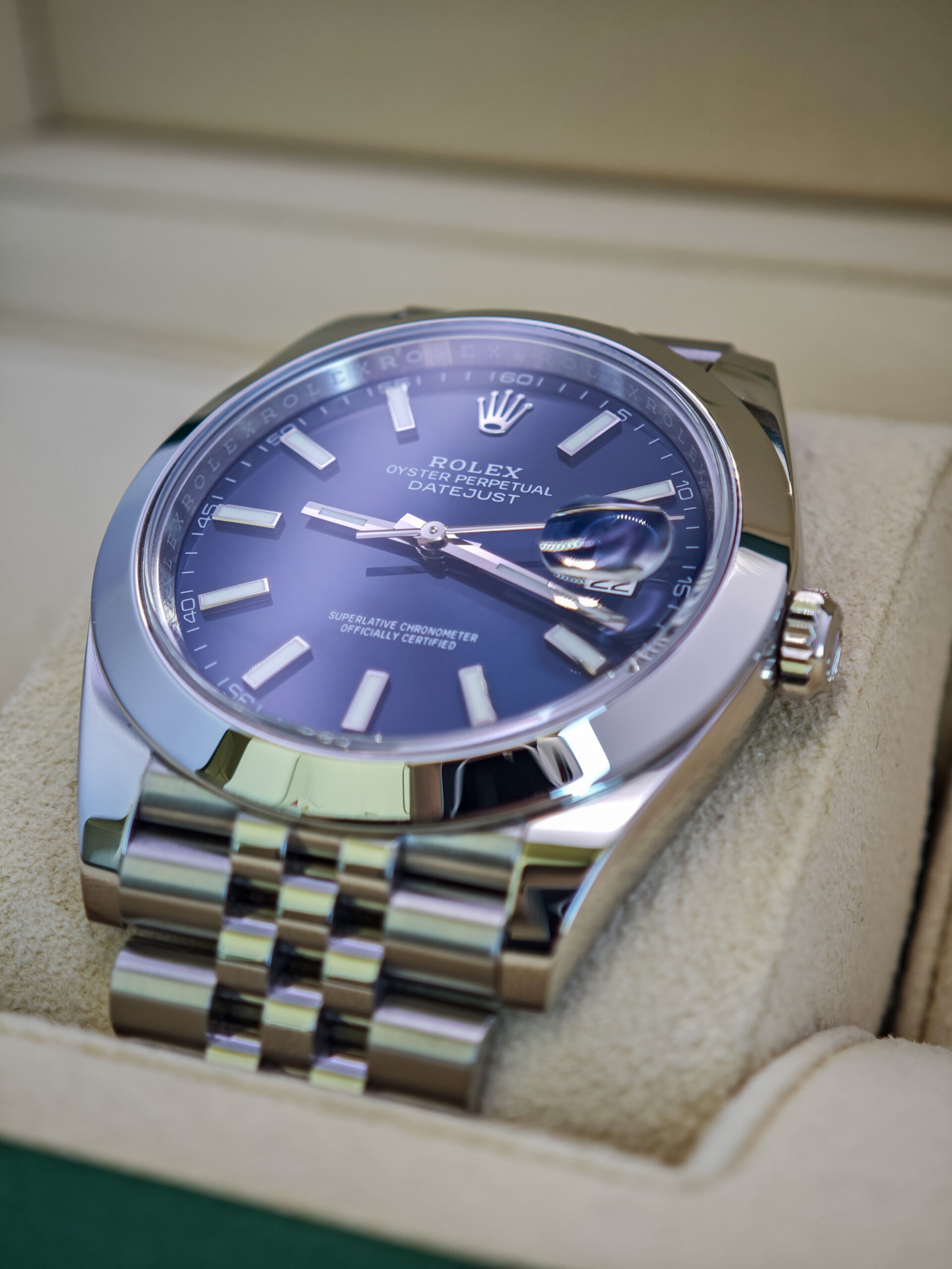 Rolex Datejust Jubilee Bracelet Blue Dial - Image 3