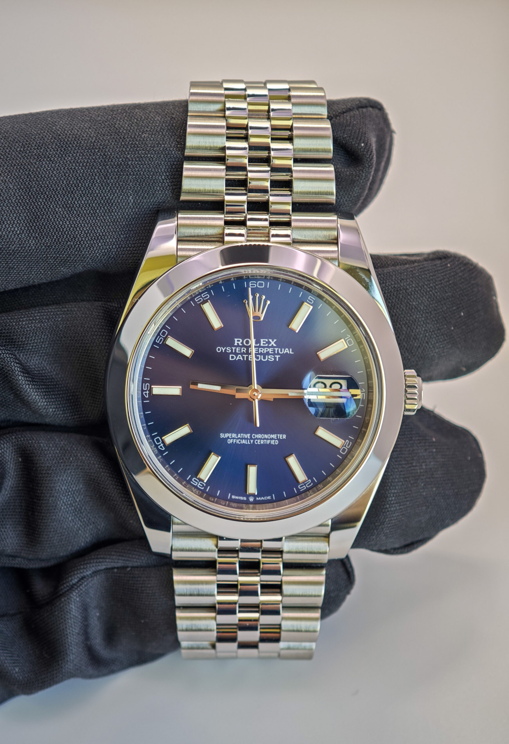 Rolex Datejust Jubilee Bracelet Blue Dial - Image 4