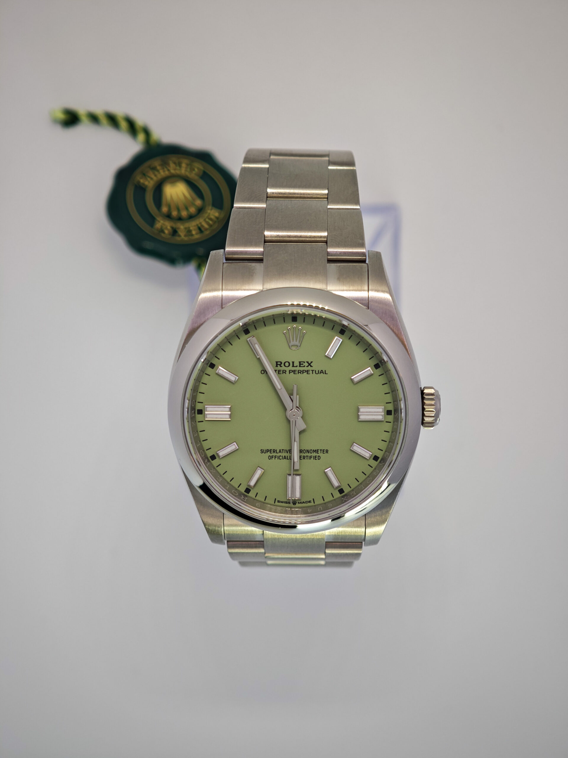 Rolex Oyster Perpetual 36 Pistachio Dial - Image 2