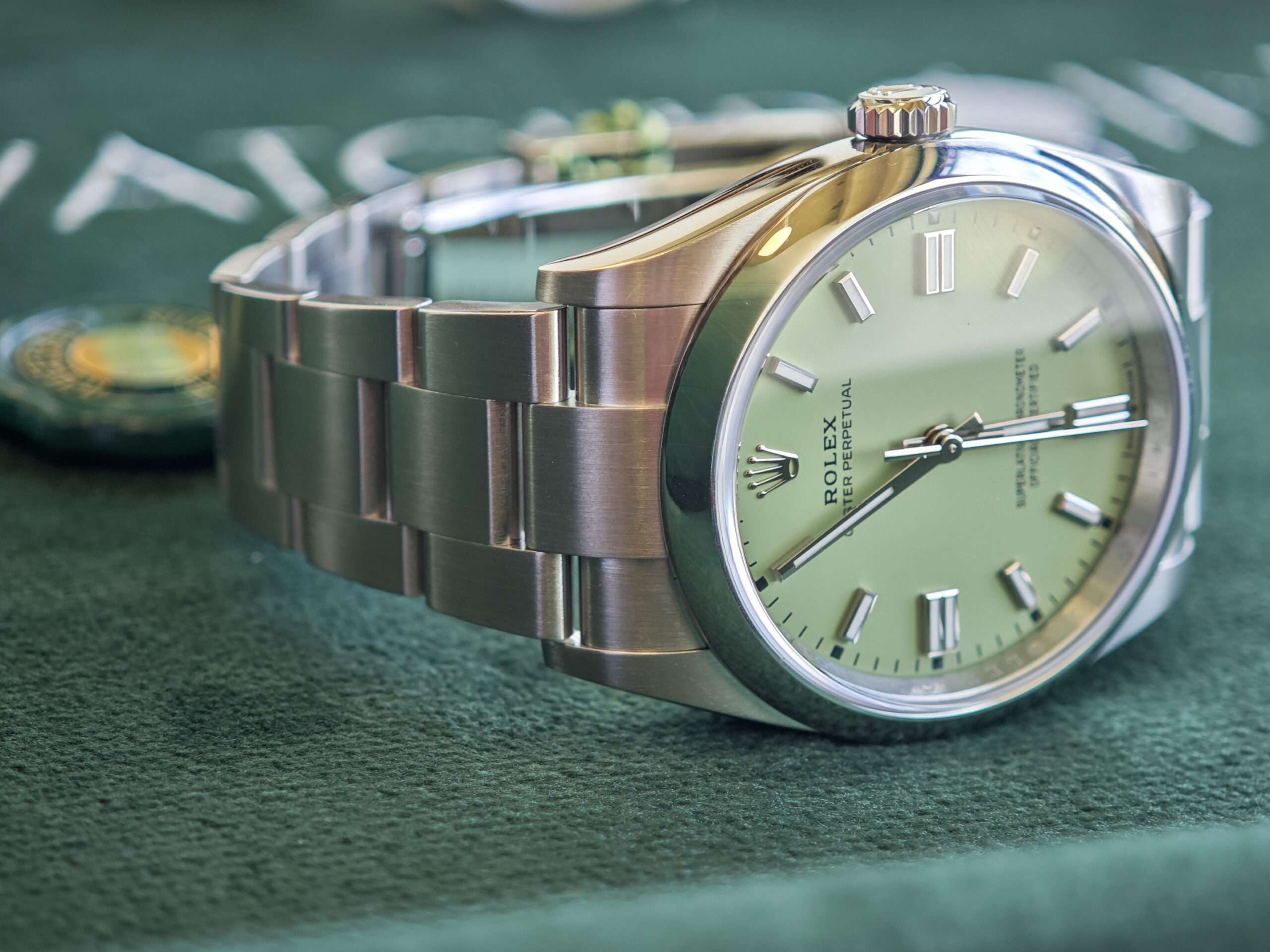 Rolex Oyster Perpetual 36 Pistachio Dial - Image 14