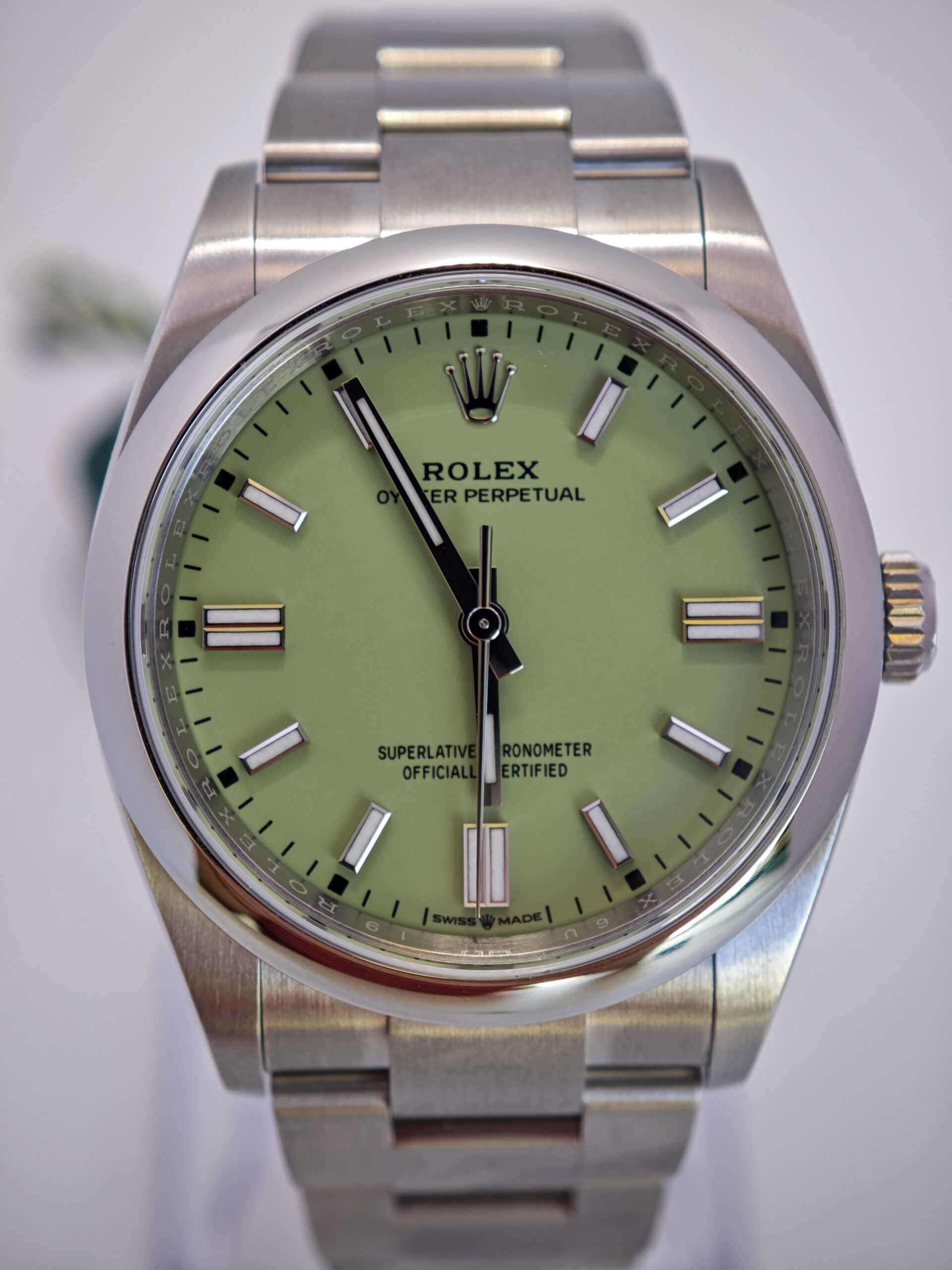Rolex Oyster Perpetual 36 Pistachio Dial - Image 3
