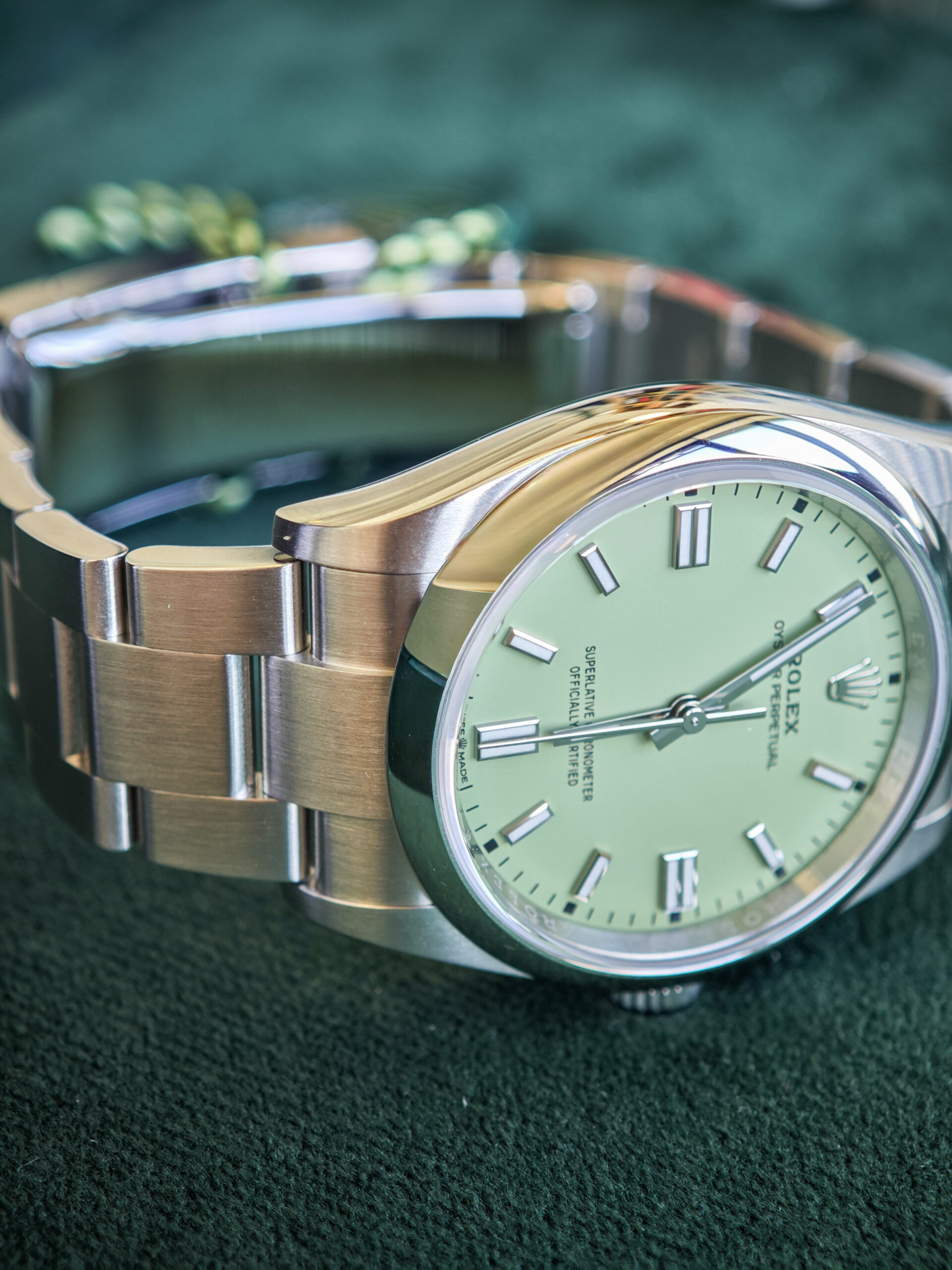 Rolex Oyster Perpetual 36 Pistachio Dial - Image 11