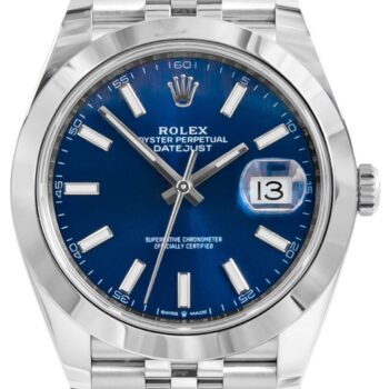 Rolex Datejust Jubilee Bracelet Blue Dial