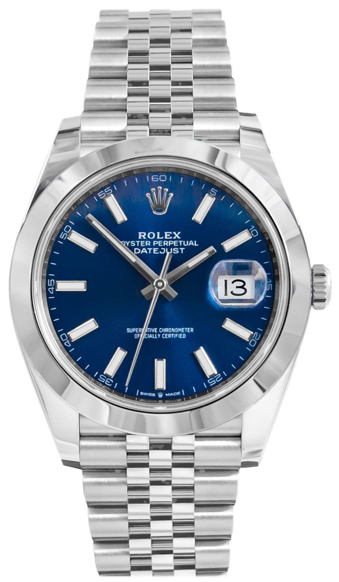 Rolex Datejust Jubilee Bracelet Blue Dial